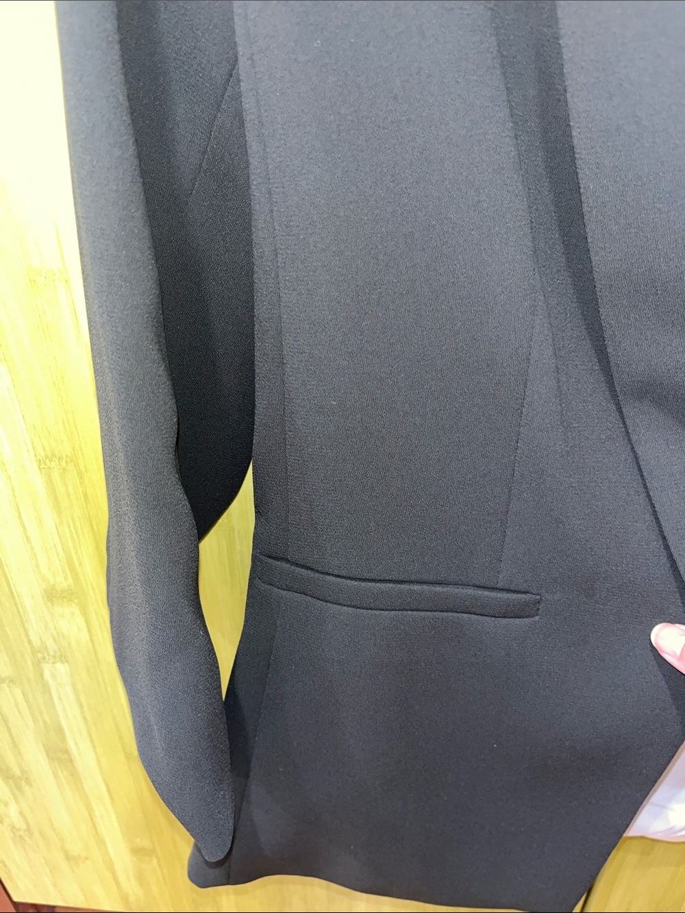 H&M Olive Green Open-Front Blazer with White Lining - Picture 5 of 5